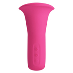 Розовый вибратор с язычком Clyde