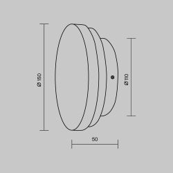 Светильник настенный Maytoni   MOD461WL-L5BGK