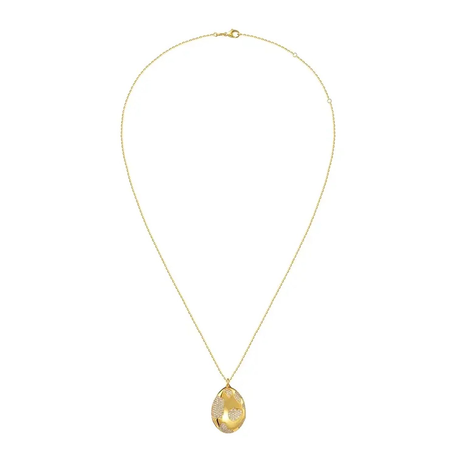 Колье Big Mushroom Cap Necklace - Gold