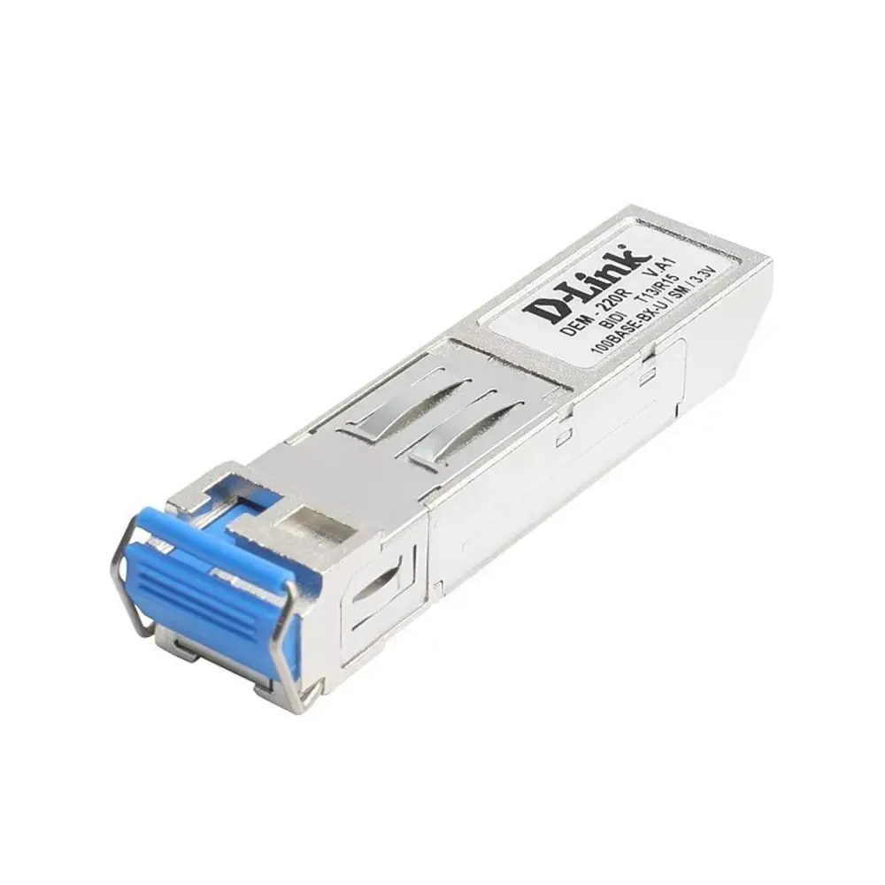 WDM SFP-трансивер с 1 портом 100Base-BX-U (Tx:1310 нм, Rx:1550 нм) для одномодового оптического кабеля (до 20 км)