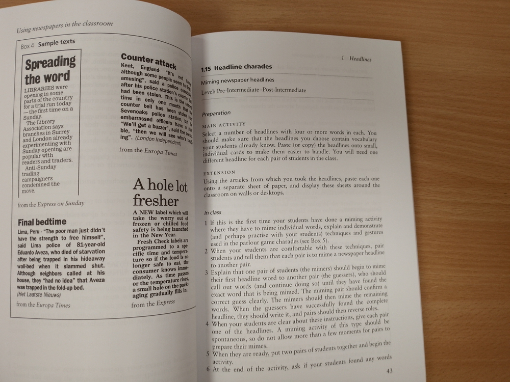 Using Newspapers in the Classroom (Cambridge Handbooks for Language Teachers) 1st Edition