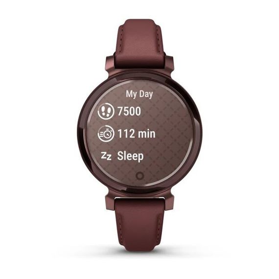 Умные часы Garmin Lily 2 Classic темно-бронзовые с шелковичным кожаным ремешком