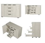 Комод Стандарт 2 дуб крафт белый