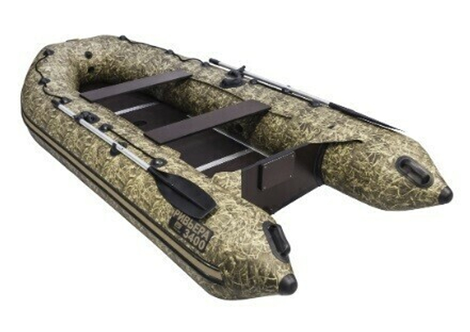 Лодка ПВХ Ривьера 3200 Компакт СК Камуфляж Камыш