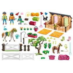 Playmobil - Уроки верховой езды с стойлами для лошадей 70995