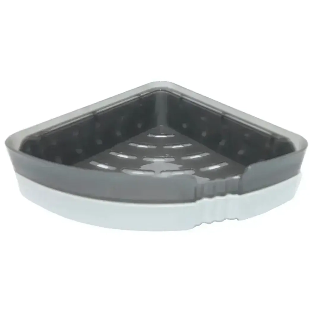 Полка многофункциональная угловая черн-проз/бел