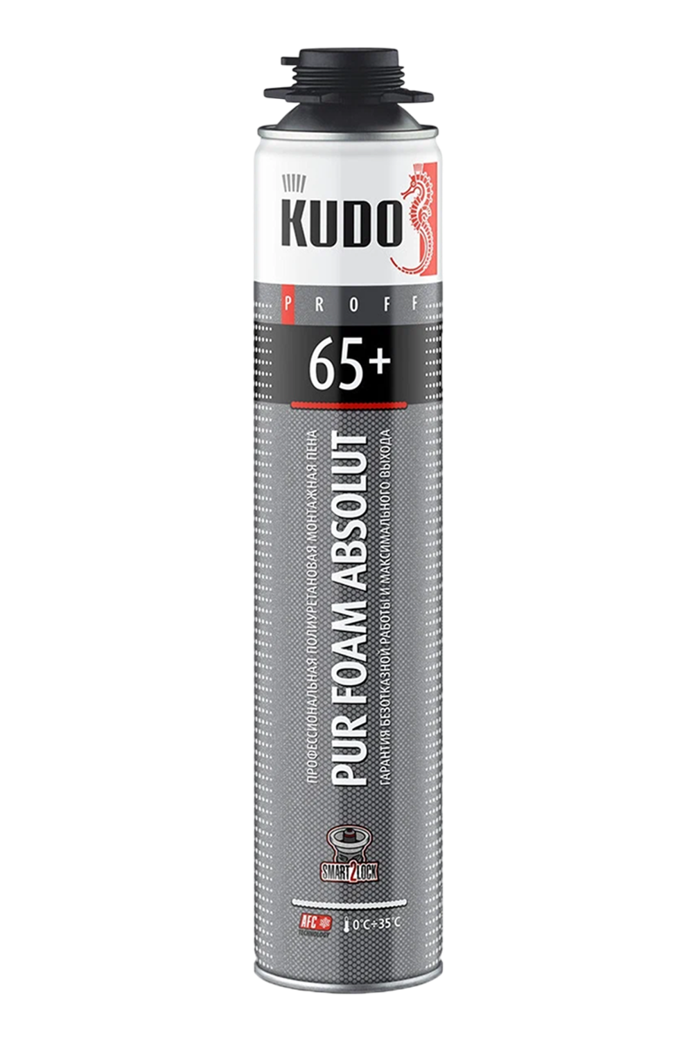 Пена монтажная "KUDO PROFF 65+", летняя, 1000мл/930г