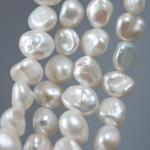 Жемчуг культивированный безъядерный Кеши, белый, 8-11*7-9мм
