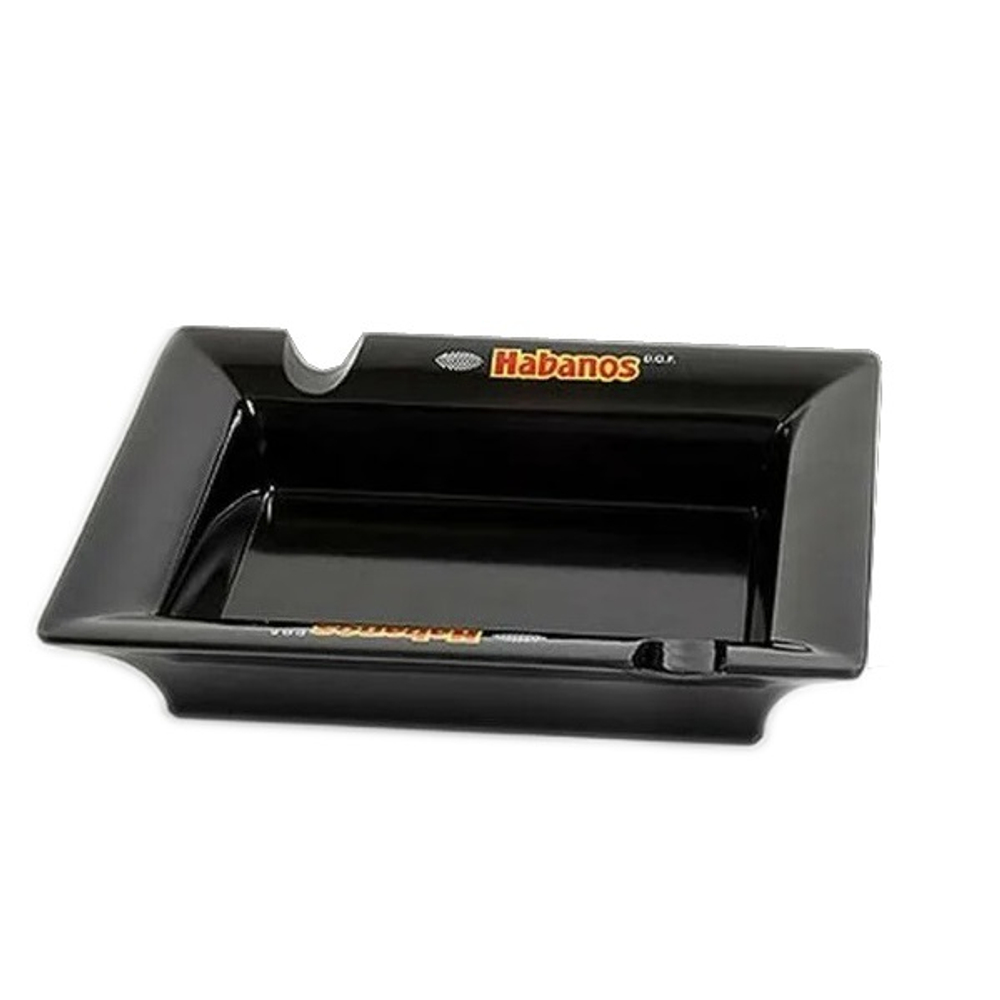 Пепельница HABANOS пластиковая чёрная