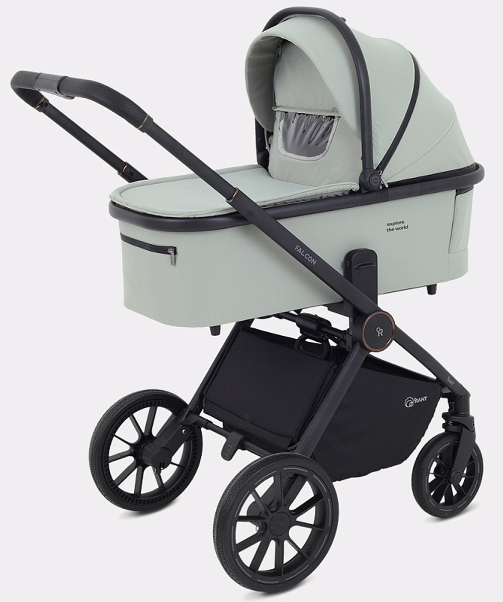 Детская коляска Rant Falcon Neo 3 в 1 с автокреслом Cruise Black Sage