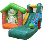 Небольшой надувной батут "Лесной домик"