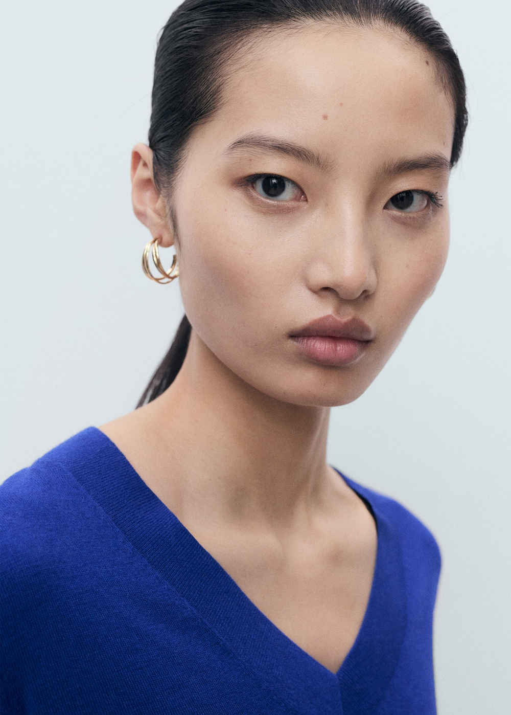 Пуловер из трикотажа