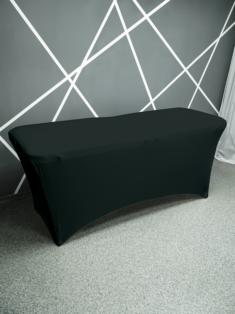 Чехол для кушетки на резинке Черный,