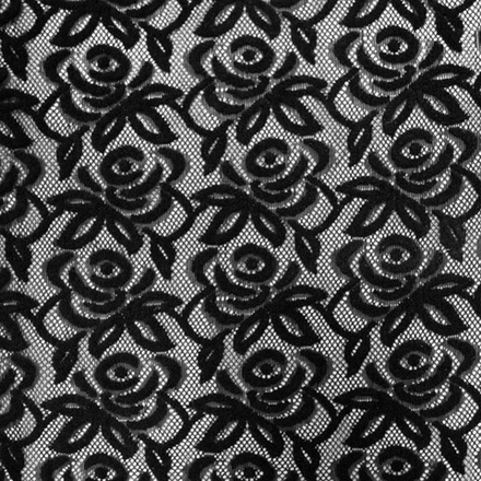 Кружевное полотно, 150 см, чёрный