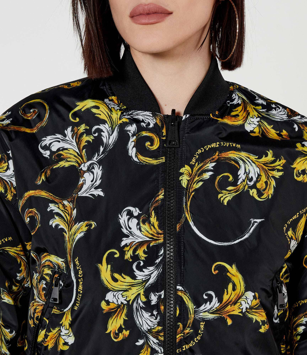 Двухсторонняя куртка бомбер Versace Jeans Couture - черный(78HASD08CQD99)
