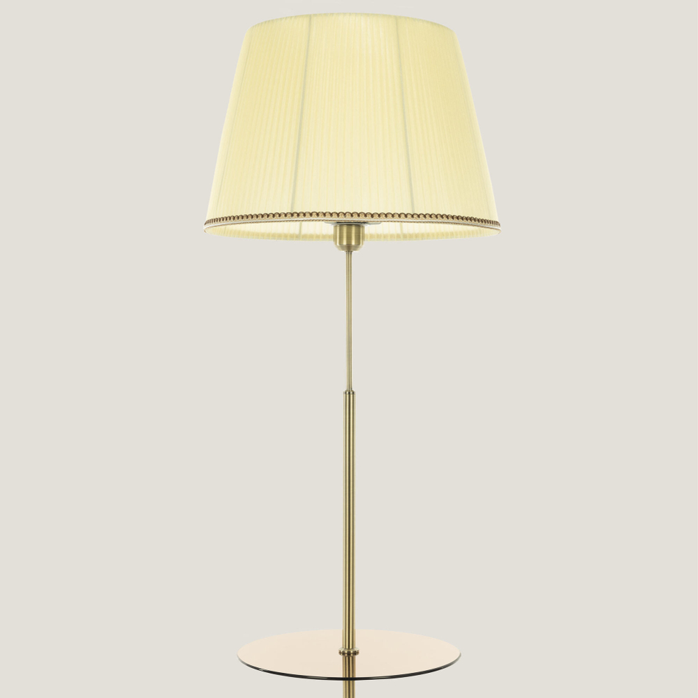 Citilux Линц CL402983T Торшер бронза со столиком и кремовым абажуром