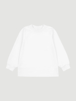 Лонгслив оверсайз Mjölk White, из плотного хлопка, уценка