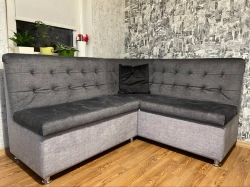 Диван угловой Спектрум с прямым углом (серый)