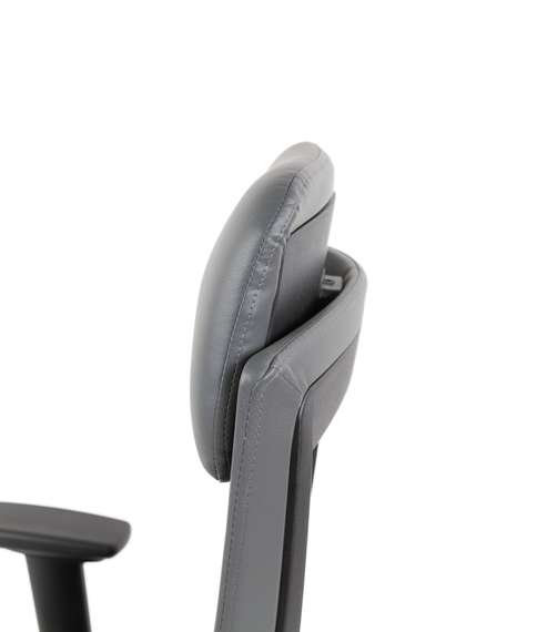 Офисное кресло Chairman 500LUX Россия экокожа cерый