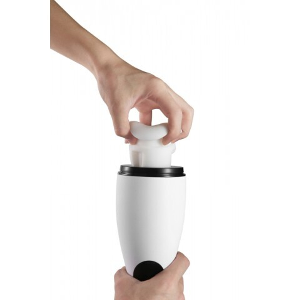 Инновационный мастурбатор Good night с имитацией орального секса Amovibe (белый)