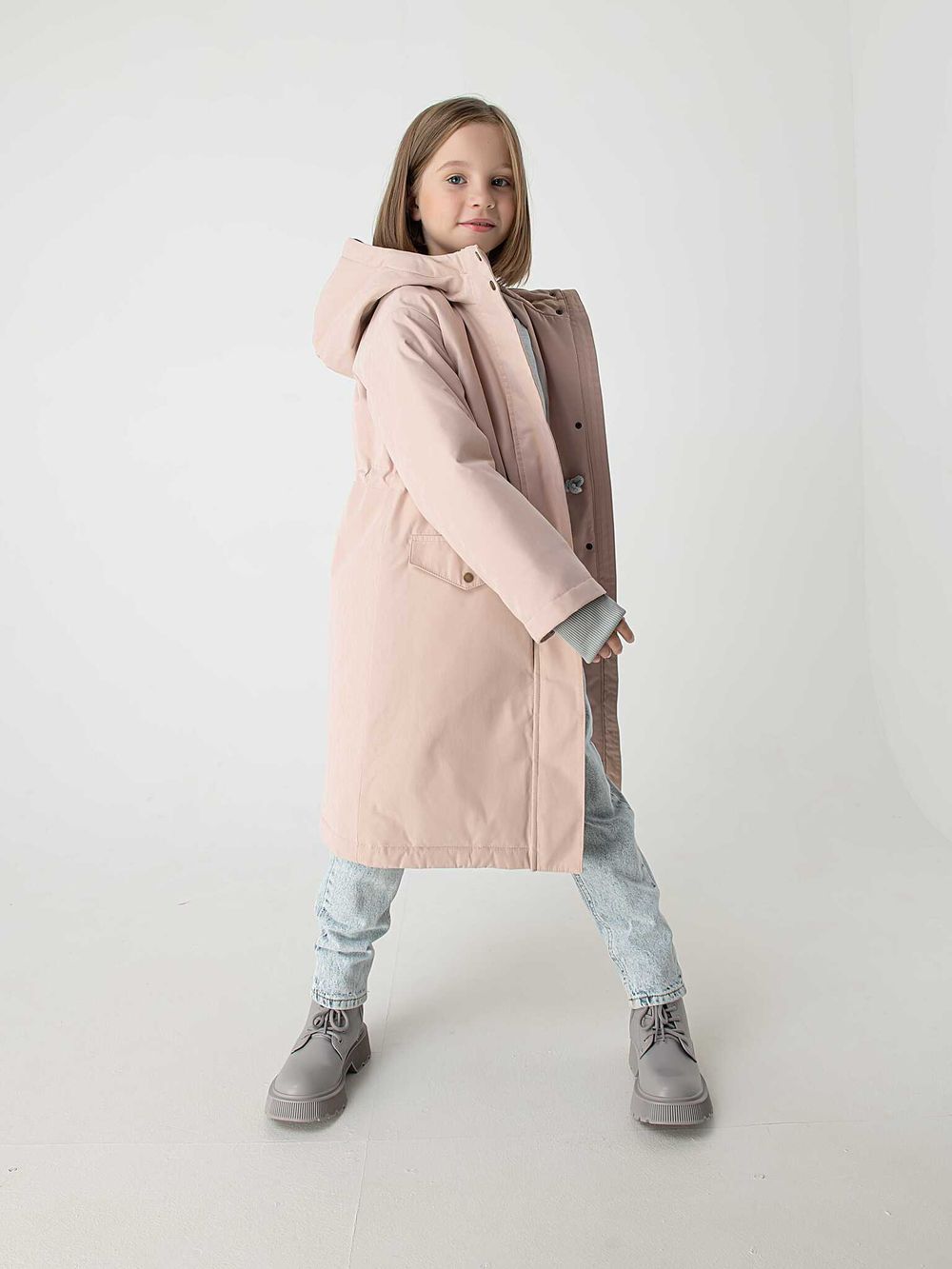 Парка демисезонная "Пралине" удлиненная
