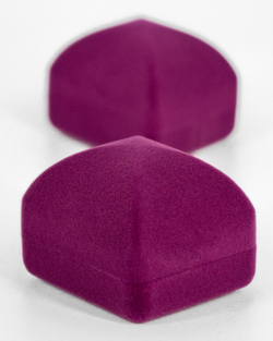 Флокированный футляр под кольцо или серьги