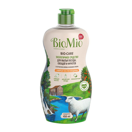 Средство для мытья посуды BioMio Bio-Care Мандарин, концентрат, 450 мл