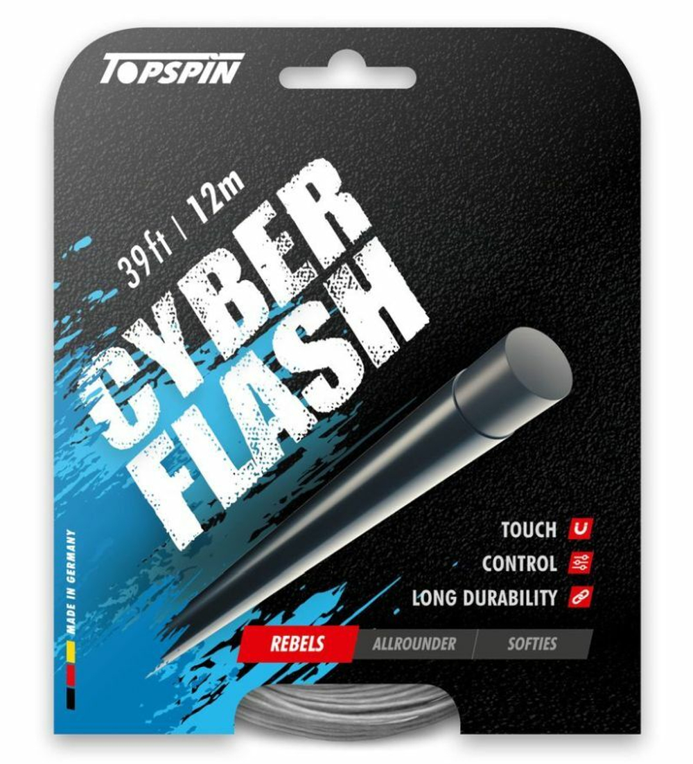 Теннисные струны Topspin Cyber Flash (12m) - Серебро