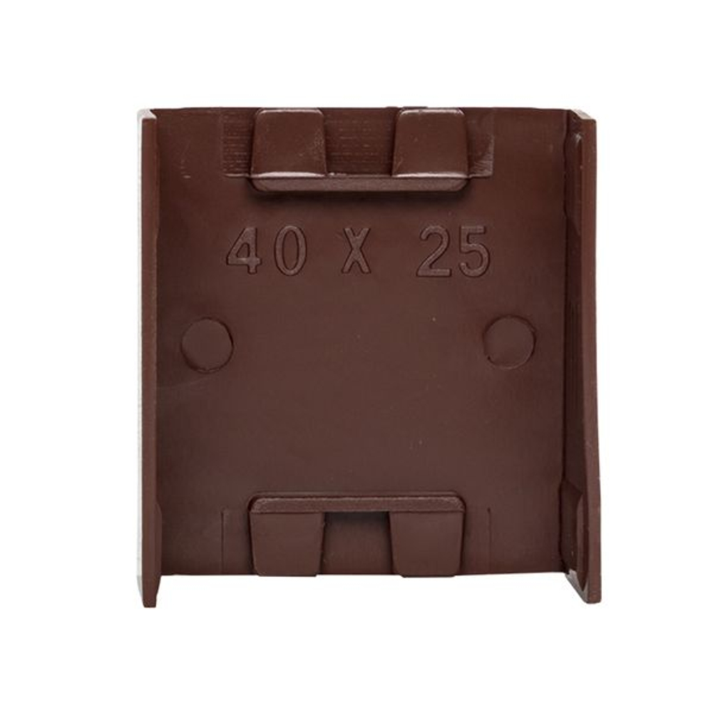 Соединитель (40x25) (4 шт) темное дерево EKF-Plast