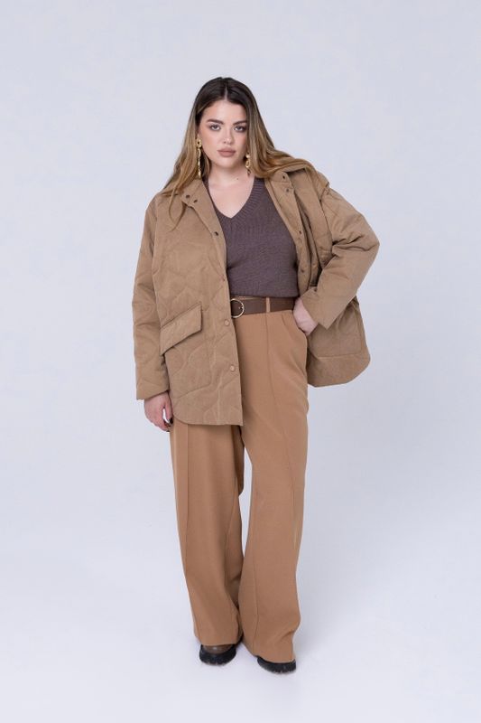 Куртка стеганая, кэмел