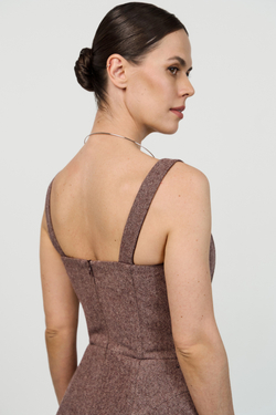 Топ корсетный шерстяной