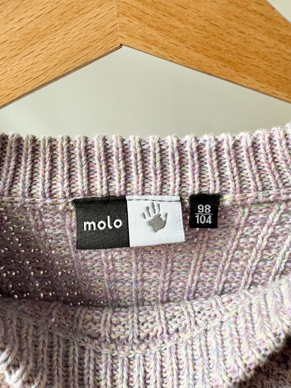 Хлопковый вязаный джемпер Molo, 98