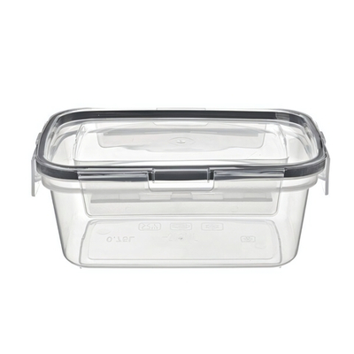 Контейнер для продуктов герметичный прямоугольный 0,75л с защелками (бесцветный)