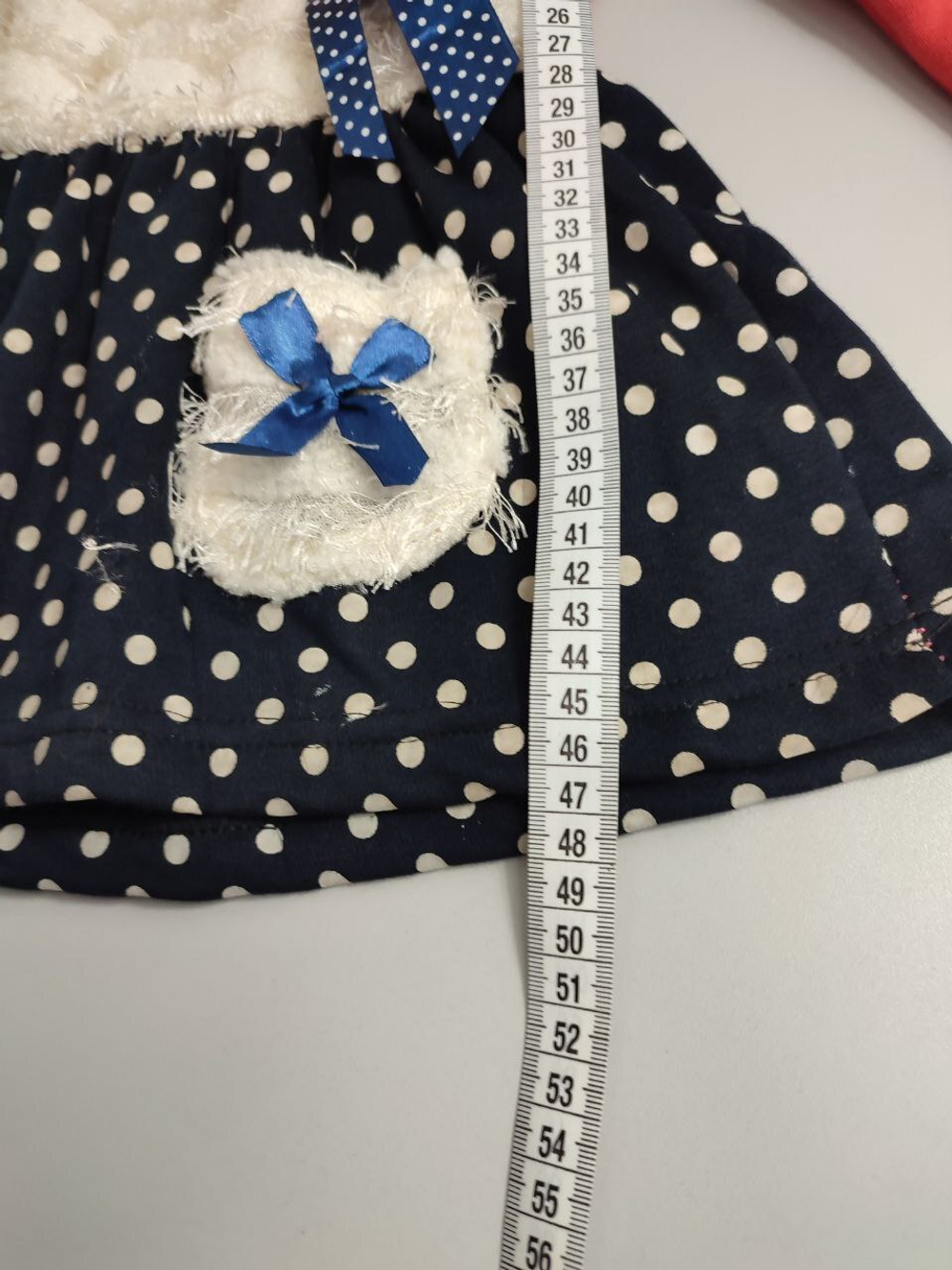 Платье Chang Qing с красно-белым верхом на 5 лет, новое