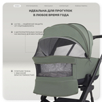 Детская коляска Rant Garda 3 в 1 с автокреслом Evomax Black Olive