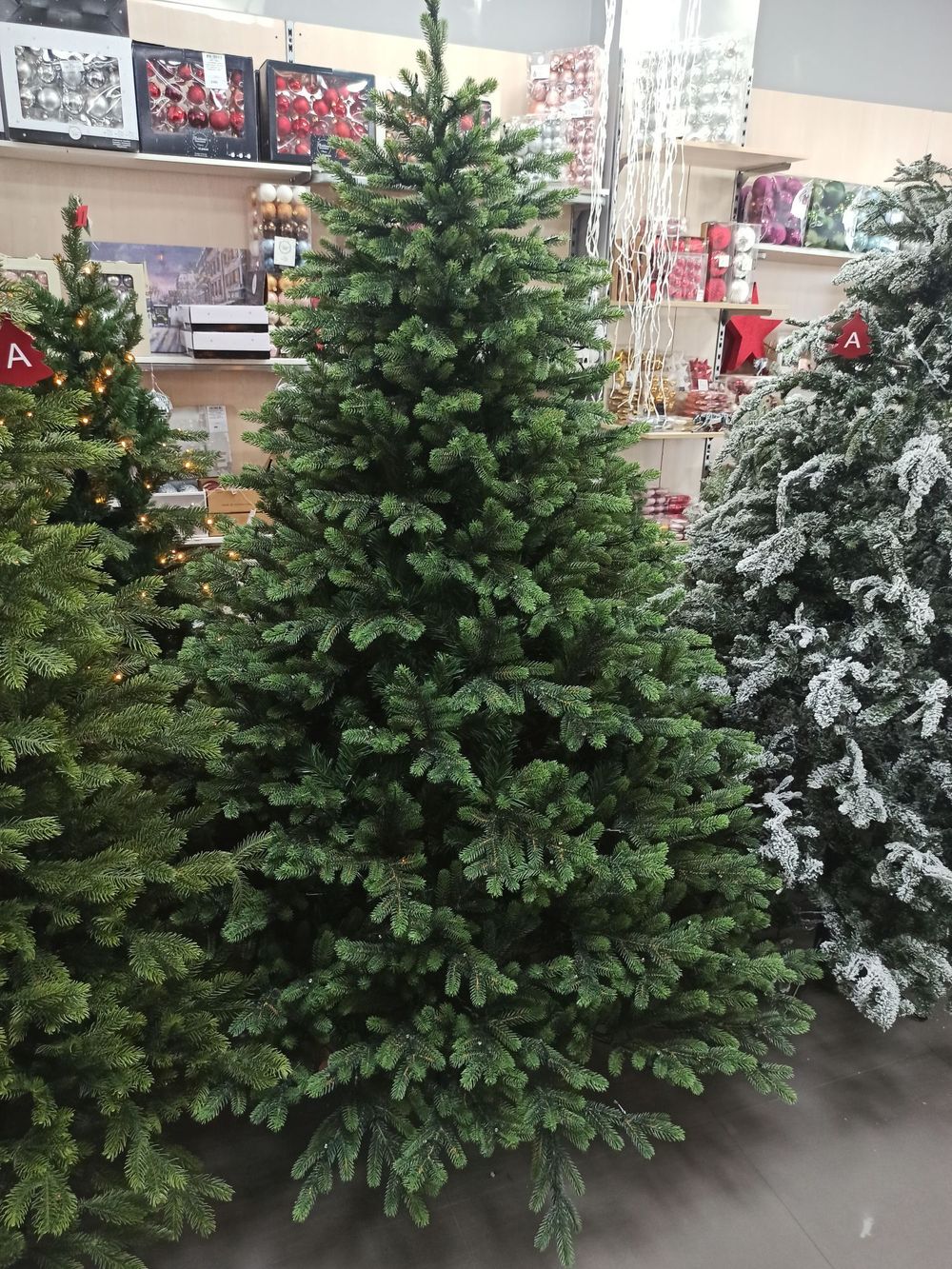 Елка с гирляндой 2в1 «Венецианская» (Литая+пвх) 210 см / 2,1 м