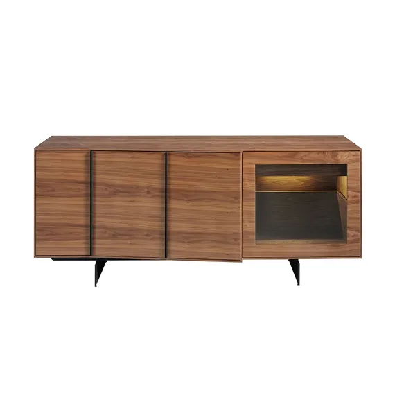 Сервант MK2005SB из ореха с внутренним освещением