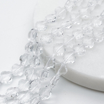 Бусина Клевер, стекло, цвет прозрачный, размер 8 мм, цена за 23-24 шт (1/2 нити)