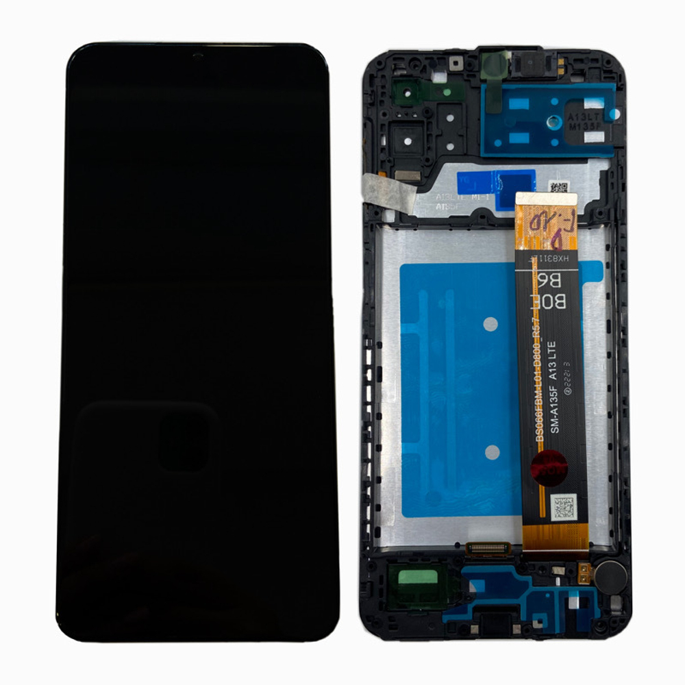 Дисплей для Samsung Galaxy A13 (A135F/A137F) с тачскрином и рамкой Черный - OR Ref. (SP)