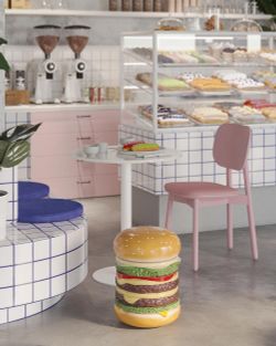 Столик-табурет Hamburger, 36х46 см