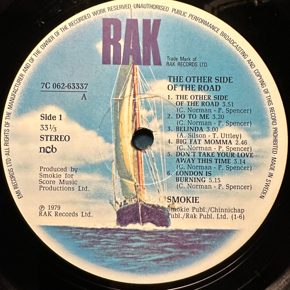 Smokie - The Other Side Of The Road (Швеция 1979г.)