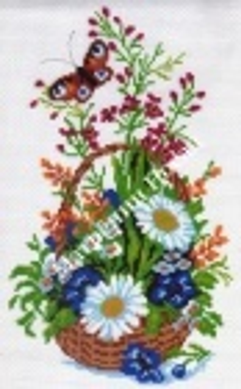 Корзина с ромашками"