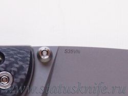 Нож Широгоров Табарган 100NS S35VN CF 3D карбонфотография - 4