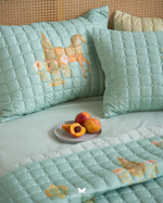 Комплект стеганного покрывала и 3 наволочек Soufiyan Navy Blue Hermodr 130220321 Иран