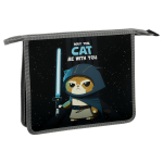 Папка для тетрадей А5 1 отделение на молнии "Cat with you" (Спейс)