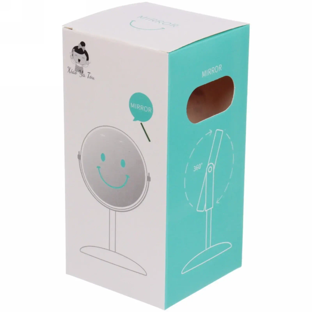 Зеркало настольное на ножке «Stylish image - Котик Пушок», круг, 8*14 см (картон. коробка)