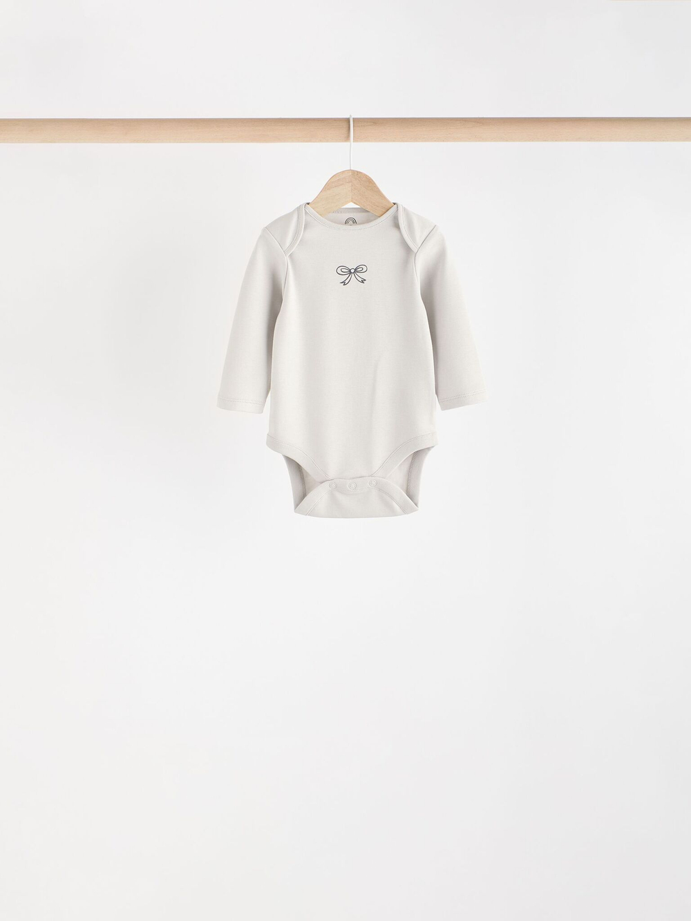 Боди с длинным рукавом для малышей Next N95-294, 5 шт., Бежевый, Серый