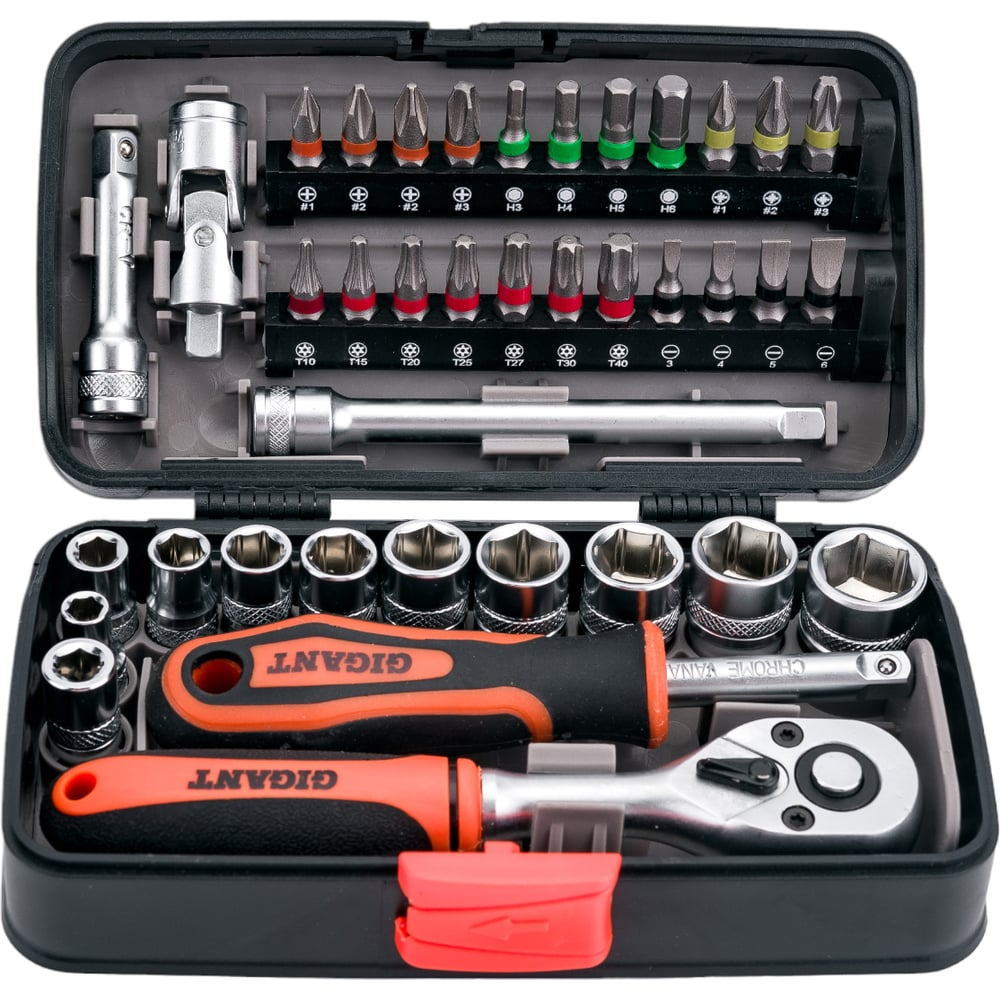 Набор инструментов Gigant 38 предметов, Сталь Cr-V GAS 38