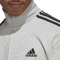 Мужские теннисные Костюмы adidas Sportswear Basic 3-Stripes French Terry Tracksuit Men - Grey, Black