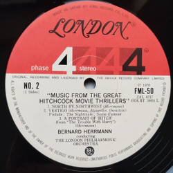 Винтажная виниловая пластинка LP Альфред Хичкок Music From The Great Hitchcock Movie Thrillers (Japan 1976) (No Obi) Psycho
